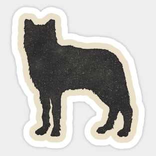 Starry Hound Sticker